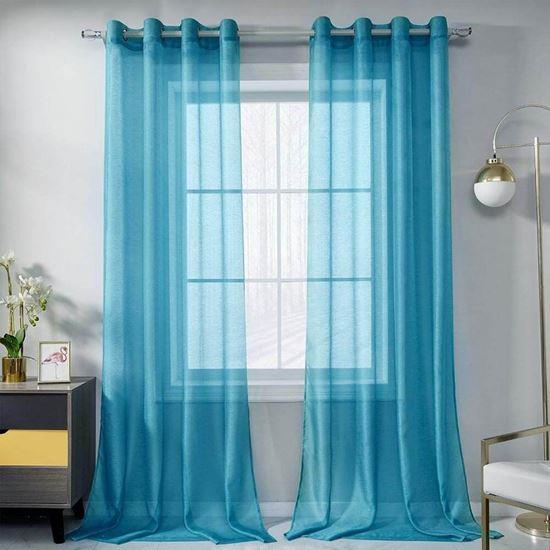 Obrázek z Voálová záclona 130 x 230 cm - modrá