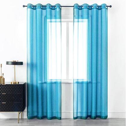Obrázek z Voálová záclona 130 x 230 cm - modrá