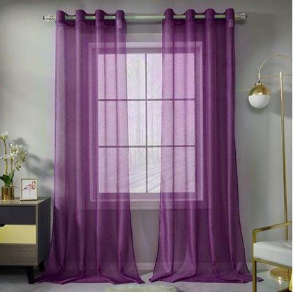 Obrázek z Voálová záclona 130 x 230 cm - vínová