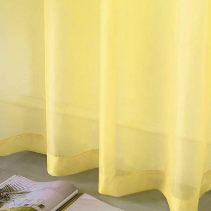 Obrázek z Voálová záclona 130 x 230 cm - žlutá