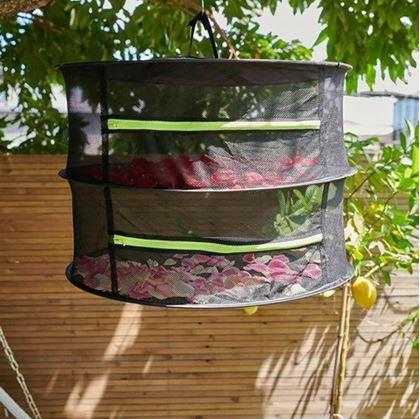 Obrázek z Závěsná síť na sušení bylinek a hub - 4 patra