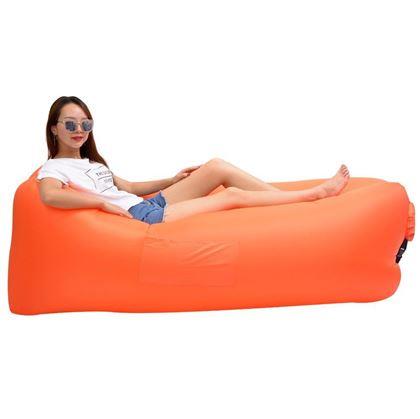 Obrázek z Nafukovací vak Lazy bag dvouvrstvý - oranžový