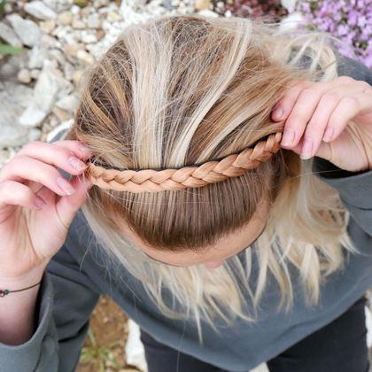 Obrázek z Čelenka s copánkem - měděná blond