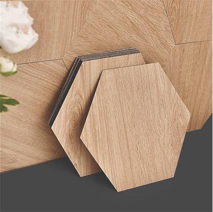 Obrázek z Tapeta hexagon 10 ks - světlé dřevo