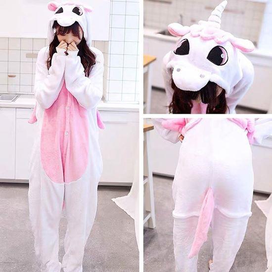 Obrázek z Zvířecí overal - růžový jednorožec - XL