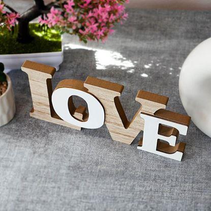 Obrázek Dřevěná dekorace LOVE