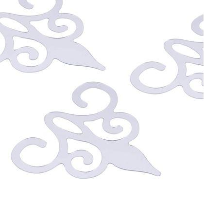 Obrázek z Zrcadlové samolepky ornamenty - stříbrné