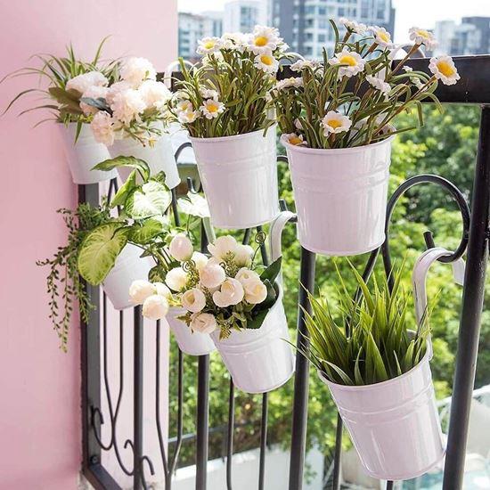 Obrázek z Závěsný květináč na balkón - bílý