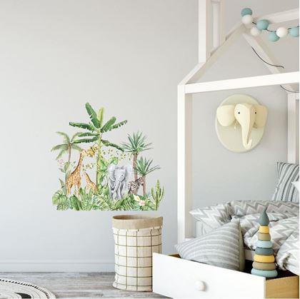 Obrázek z Dětské samolepky na zeď - zvířata z džungle