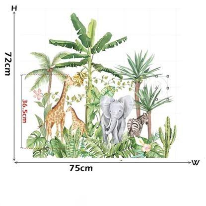 Obrázek Dětské samolepky na zeď - zvířata z džungle