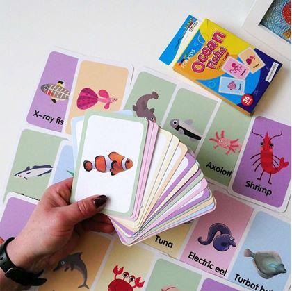 Obrázek z Sada 36 výukových kartiček v angličtině - mořská zvířátka