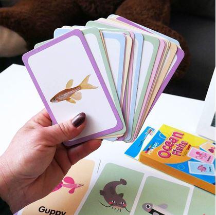 Obrázek z Sada 36 výukových kartiček v angličtině - mořská zvířátka