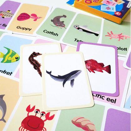 Obrázek z Sada 36 výukových kartiček v angličtině - mořská zvířátka