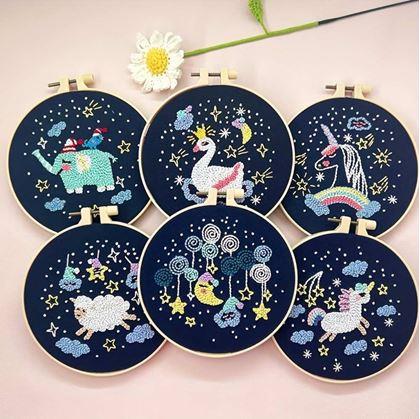 Obrázek z Vyšívání pro děti - jednorožec