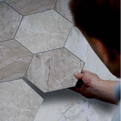 Obrázek Tapeta hexagon 10 ks