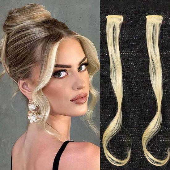 Obrázek z Příčesek do vlasů na klipu melír - blond