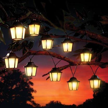 Obrázek Solární LED řetěz - lucerny