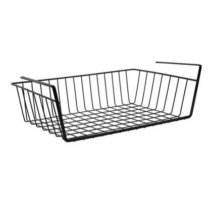 Obrázek z Přídavný závěsný kovový košík - černý