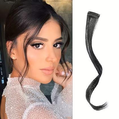 Obrázek z Příčesek do vlasů na klipu melír - černý