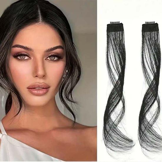 Obrázek z Příčesek do vlasů na klipu melír - černý