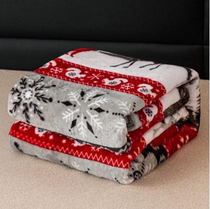 Obrázek z Vánoční mikroplyšová deka lesní království 150 x 200 cm