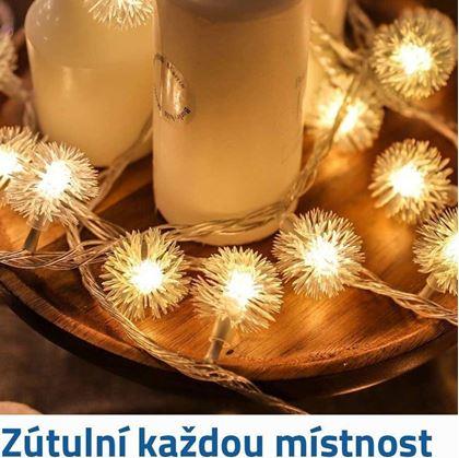 Obrázek z Vánoční světelný řetěz - teplé světlo