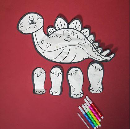 Obrázek z Nafukovací omalovánka - Stegosaurus