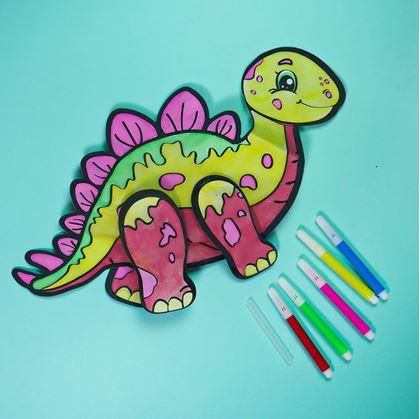 Obrázek z Nafukovací omalovánka - Stegosaurus