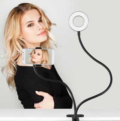 Obrázek Selfie držák na telefon s LED přisvícením