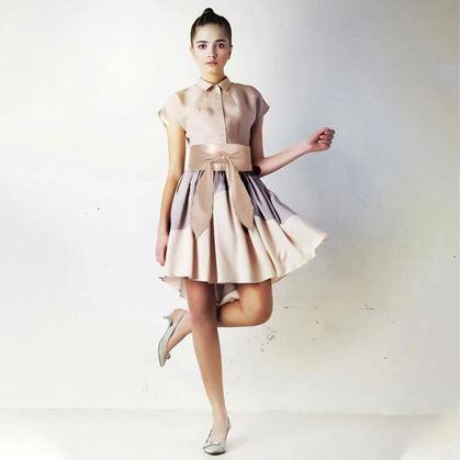 Obrázek z Dámský ozdobný pásek - krémový