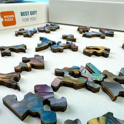 Obrázek Dřevěné kočičí puzzle