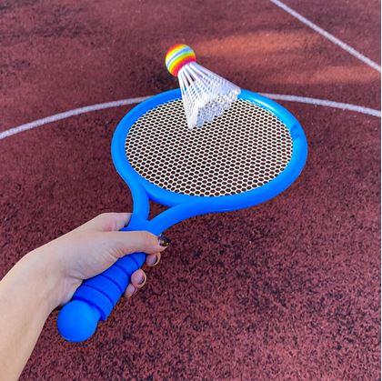 Obrázek z Dětská sada na badminton - pálky, míček, košíček