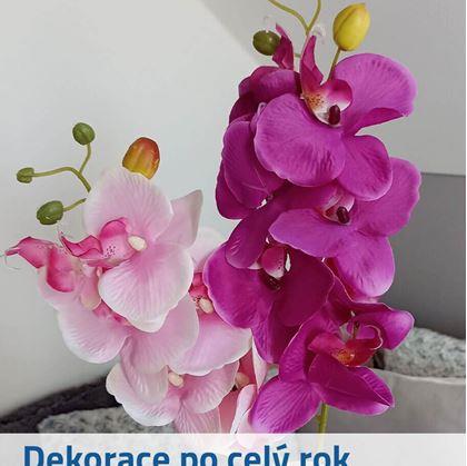 Obrázek z Umělé květiny orchidej - světle fialová