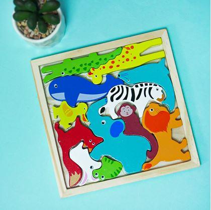 Obrázek z Dřevěné puzzle - zvířátka