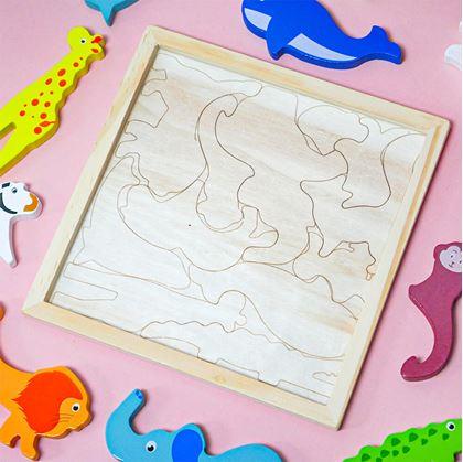 Obrázek z Dřevěné puzzle - zvířátka