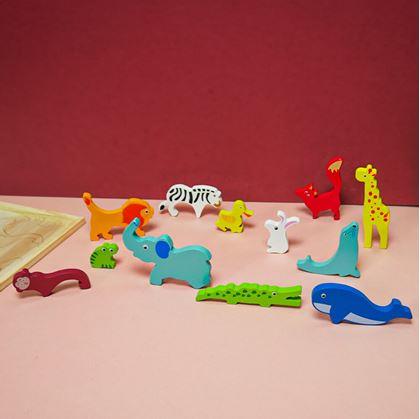 Obrázek z Dřevěné puzzle - zvířátka