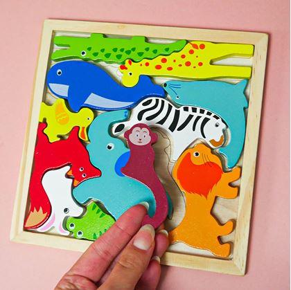Obrázek z Dřevěné puzzle - zvířátka