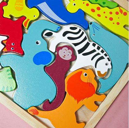 Obrázek z Dřevěné puzzle - zvířátka