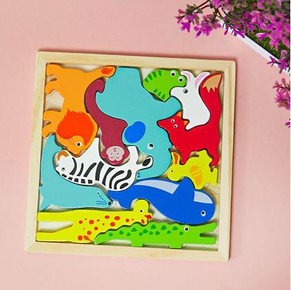 Obrázek z Dřevěné puzzle - zvířátka