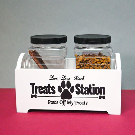 Obrázek z Zásobník se 2 nádobami na psí pamlsky