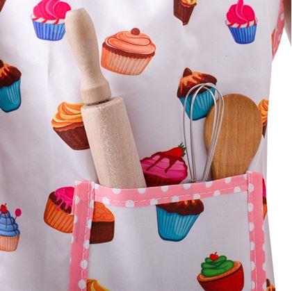 Obrázek z Dětská pekařská sada s nádobím a zástěrou 