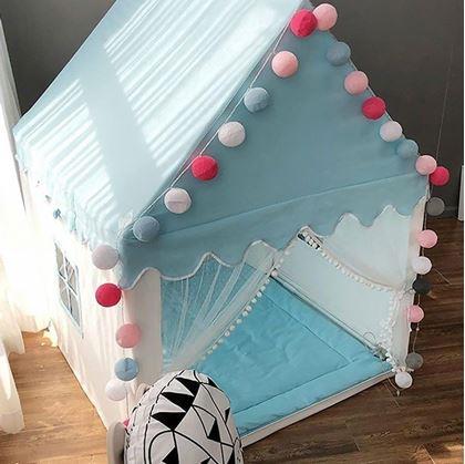 Obrázek z Dětský stan do pokojíčku - modrý