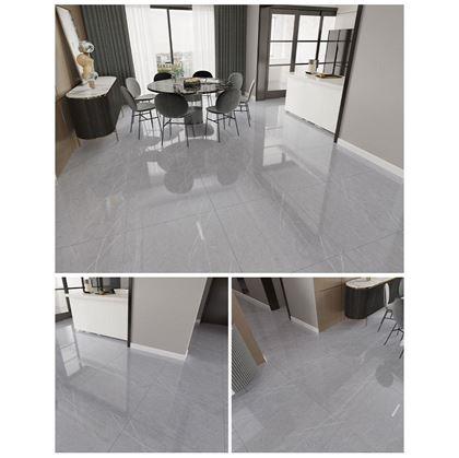 Obrázek z PVC samolepicí podlahové čtverce 30x30 cm - světle šedý mramor