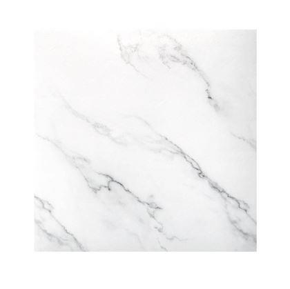 Obrázek z PVC samolepicí podlahové čtverce 30x30 cm - bílý mramor