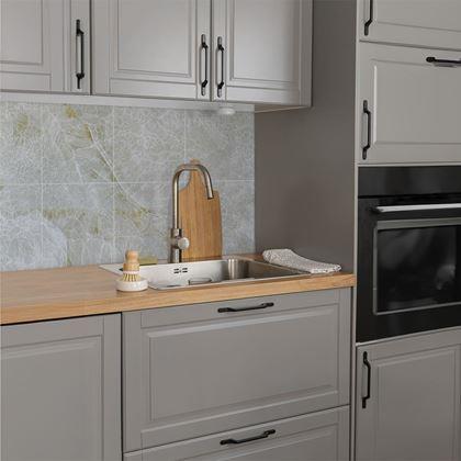 Obrázek z PVC samolepicí podlahové čtverce 30x30 cm - krémový mramor