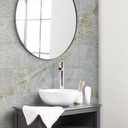 Obrázek z PVC samolepicí podlahové čtverce 30x30 cm - krémový mramor