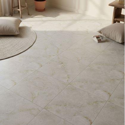 Obrázek z PVC samolepicí podlahové čtverce 30x30 cm - krémový mramor
