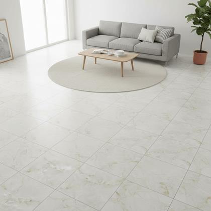 Obrázek z PVC samolepicí podlahové čtverce 30x30 cm - krémový mramor