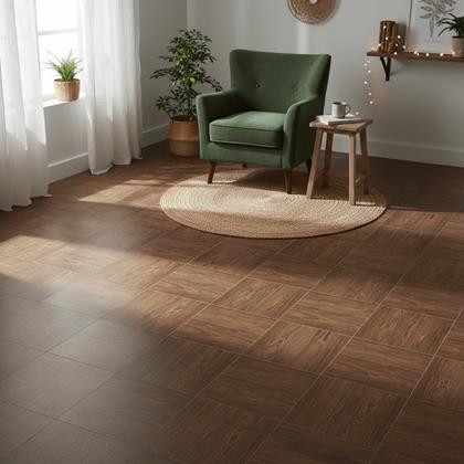 Obrázek z PVC samolepicí podlahové čtverce 30x30 cm - dřevo