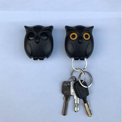 Obrázek z Magnetický držák na klíče - černá sova